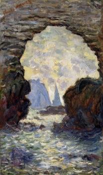 Claude Oscar Monet : The Rock Needle Seen through the Porte d'Aumont